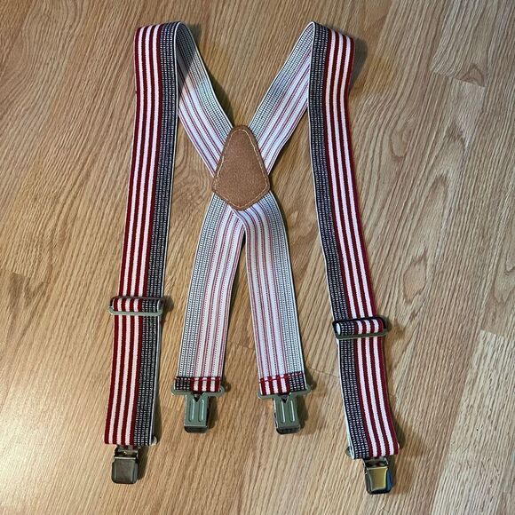 CLC Mens top grain cowhide suspenders 
Custom Leathercraft
Red/white/blue
New wi - Picture 2 of 6